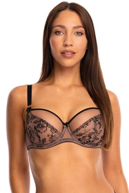 Bella Misteria 38-78 Nocny Kwiat Biustonosz miękki, czarny