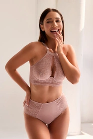 Bella Misteria 57-123 Francuski Puder Biustonosz miękki, różowy