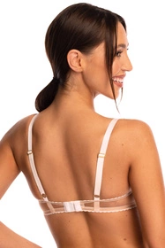 Bella Misteria 36-76 Klasyczna Elegancja Biustonosz push-up, beżowo-biały