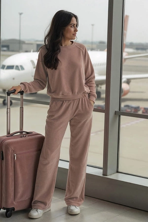 Vivisence 9206kmpl Komplet bluza+spodnie, beżowy