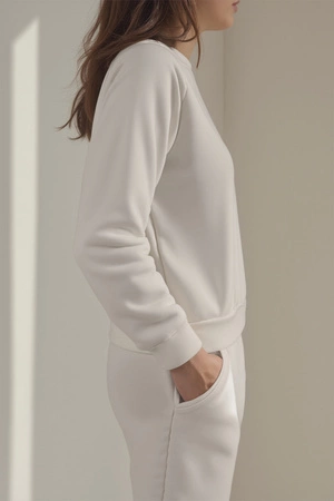 Vivisence 9205kmpl Komplet bluza+spodnie, biały