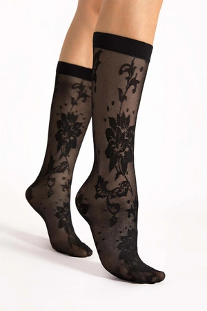 Fiore Shari 30 DEN G1204 Wyrób pończoszniczy skarpetki, black