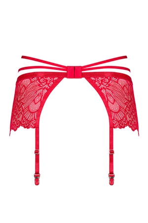 Obsessive Loventy garter belt Pas do pończoch niski, czerwony