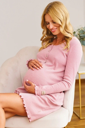 Doctor Nap TM.7175 Nocna koszula, cranberry