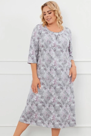 Italian Fashion Ardila r.3/4 Nocna koszula, druk/szary