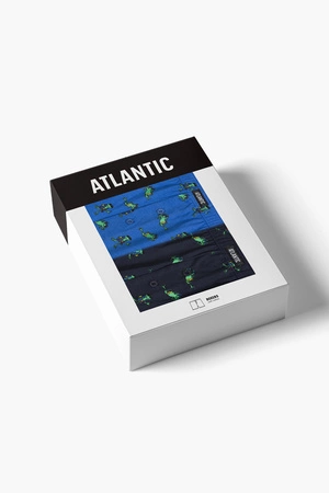 Atlantic 2MBH-006 2-pack Majtki bokserki, granat/niebieski