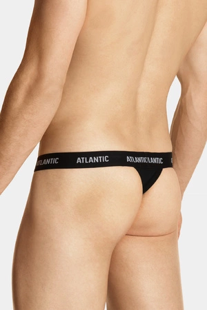 Atlantic MP-1572 Sport string Majtki stringi, czarny