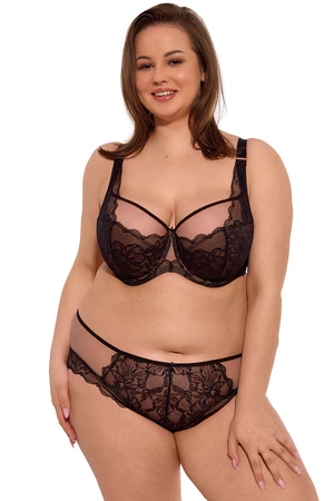 Gaia 1264M Mari Maxi Biustonosz półusztywniany, czarny