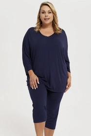 Italian Fashion Song r.3/4 sp.3/4 Nocna piżama, granat