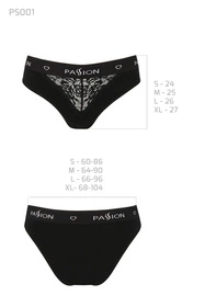 Passion PS001 Majtki figi, black