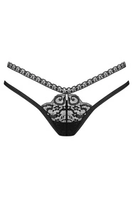 Obsessive Blomentis thong Majtki stringi, czarny