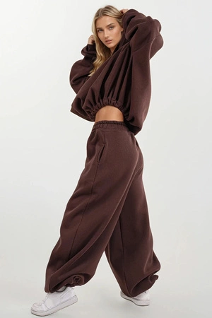 Dkaren DK-K-B27 Komplet bluza+spodnie, czekolada