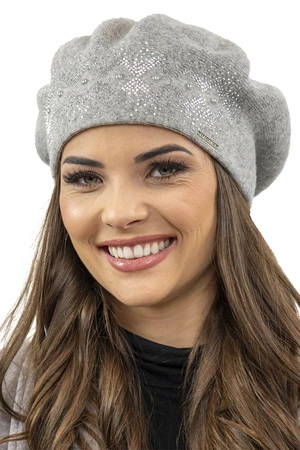 Vivisence 7050 Nakrycie głowy beret, jasnoszary