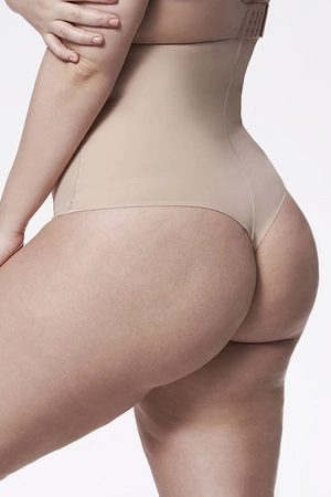 Julimex 275 Stringi Wysoka Talia Majtki stringi modelujące, natural