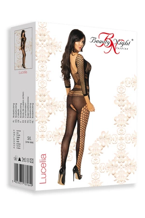 Beauty Night Lucelia bodystocking BN6589 Body bodystocking, black
