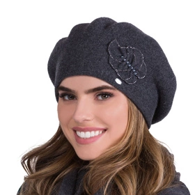 Kamea Justa Nakrycie głowy beret, grafit