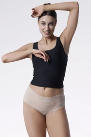 Julimex Bellie Maxi Majtki wysokie figi, beż