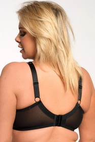 Bella Misteria 51-110 Czarny Łabędź Biustonosz miękki, czarno-beżowy