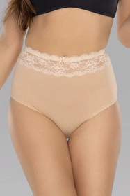 Mitex Eva 3-pak Majtki wysokie figi, beż