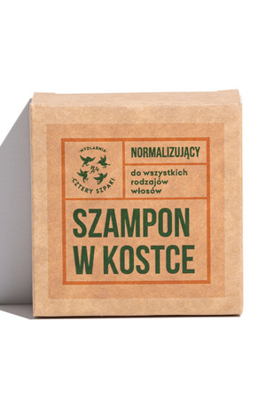 Mydlarnia Cztery Szpaki Normalizujący szampon do włosów w kostce - Rozmaryn i Mandarynka Do włosów szampon, naturalny
