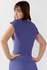 Dkaren Halima-Kpl Komplet legginsy + bluzka, fiolet