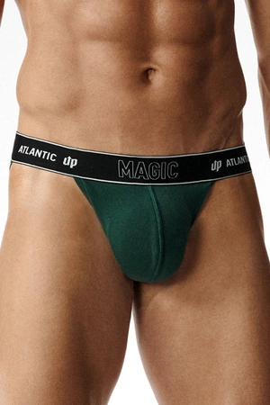 Atlantic 2MP-1588 2-pack Majtki slipy, zielony/brąz