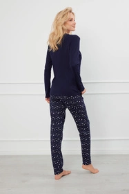 Italian Fashion Libra dł.r. dł.sp. Nocna piżama, granat/druk