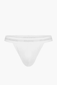 Atlantic MP-1572 Sport string Majtki stringi, biały