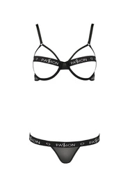 Passion Kyouka set Nocna komplet biustonosz + stringi, black