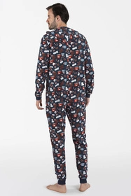 Italian Fashion Rojas dł.r. dł.sp. Kombinezon długi, druk/granat