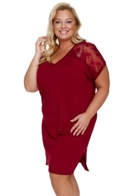 Doctor Nap TB.7260 Nocna koszula, burgundy red