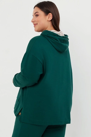 Italian Fashion Lagos dł.r. Bluza nierozpinana, c.zielony