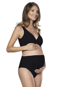 Italian Fashion Mama maxi Majtki figi, czarny