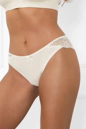 Italian Fashion Soler brazyliana Majtki brazyliany, ecru