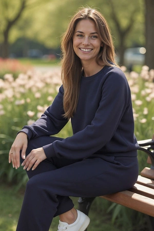 Vivisence 9004 Bluza nierozpinana, granatowy