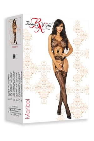 Beauty Night Maribel BN6585 Body bodystocking, black