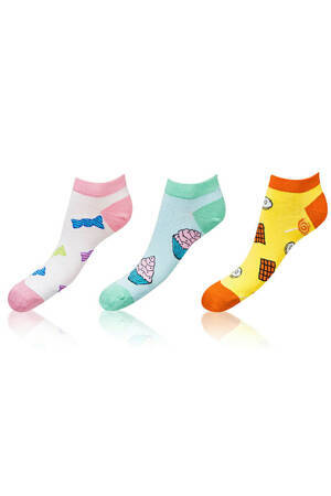 Bellinda Crazy Socks BE491005-309 3pack Skarpety stopki, summer