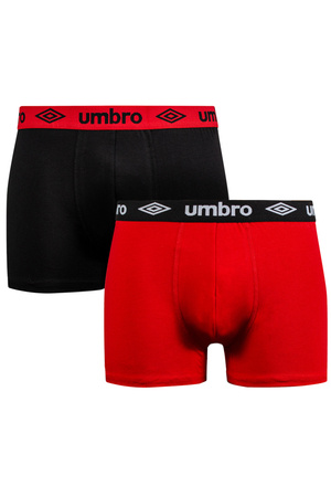 Umbro UMUM0241 Majtki bokserki, red/black